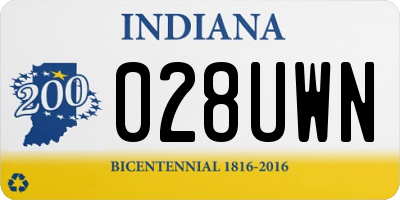 IN license plate 028UWN
