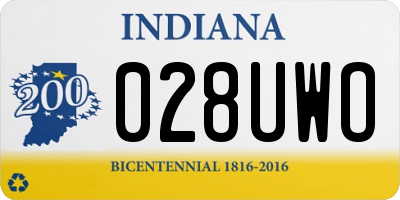 IN license plate 028UWO