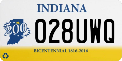 IN license plate 028UWQ