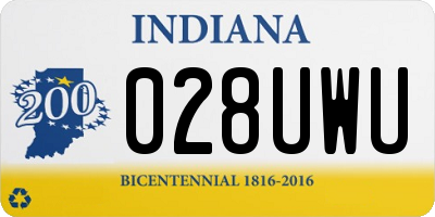 IN license plate 028UWU