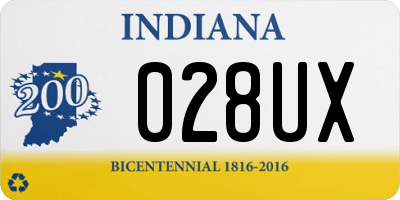 IN license plate 028UX