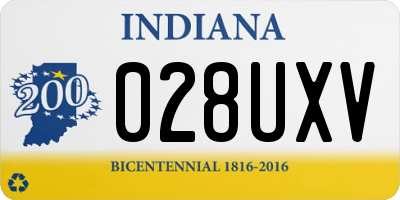 IN license plate 028UXV