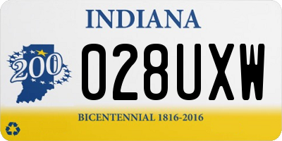 IN license plate 028UXW