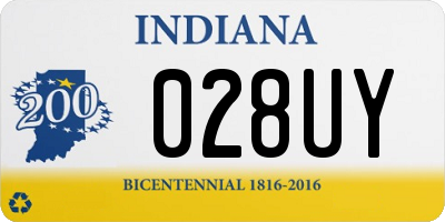 IN license plate 028UY