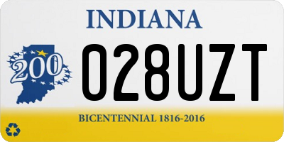IN license plate 028UZT