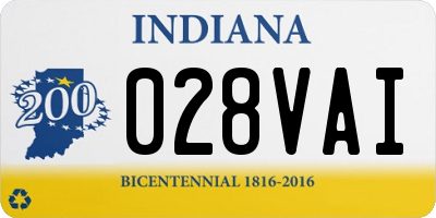 IN license plate 028VAI