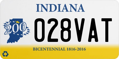 IN license plate 028VAT