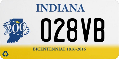 IN license plate 028VB