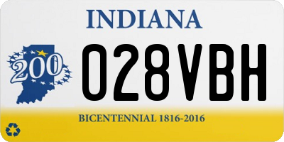 IN license plate 028VBH