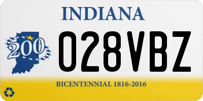 IN license plate 028VBZ