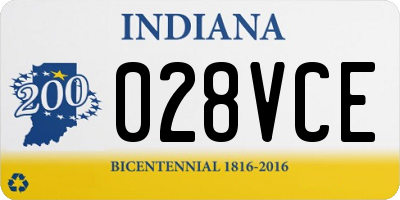 IN license plate 028VCE