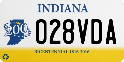 IN license plate 028VDA
