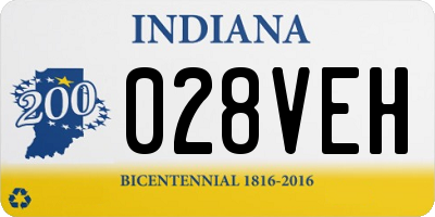 IN license plate 028VEH