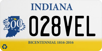 IN license plate 028VEL