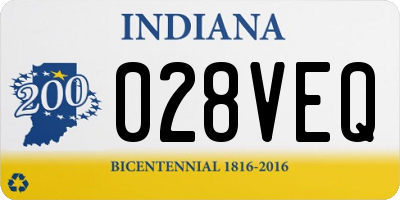 IN license plate 028VEQ