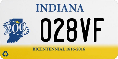 IN license plate 028VF