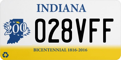 IN license plate 028VFF