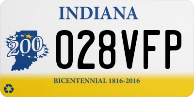 IN license plate 028VFP