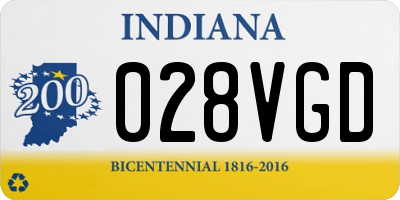 IN license plate 028VGD