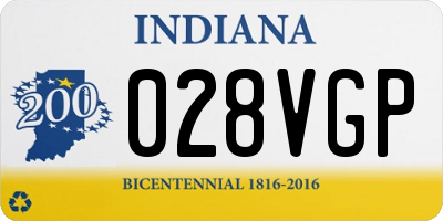 IN license plate 028VGP
