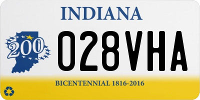 IN license plate 028VHA