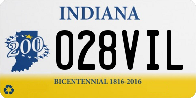 IN license plate 028VIL