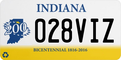 IN license plate 028VIZ