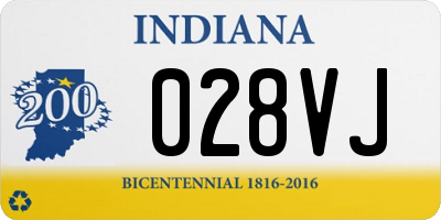 IN license plate 028VJ