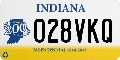 IN license plate 028VKQ