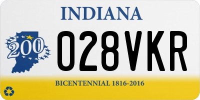 IN license plate 028VKR