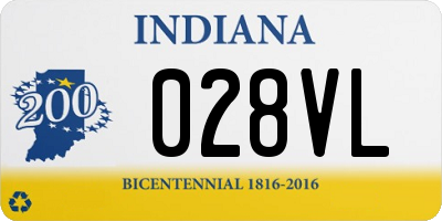 IN license plate 028VL