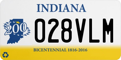 IN license plate 028VLM