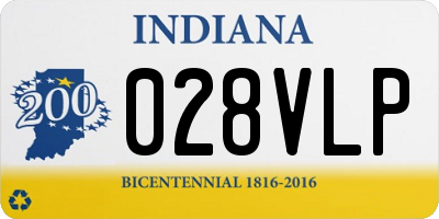 IN license plate 028VLP