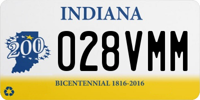 IN license plate 028VMM