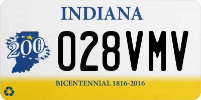 IN license plate 028VMV