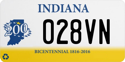 IN license plate 028VN