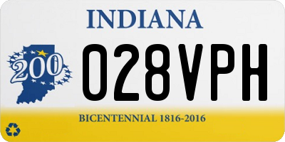 IN license plate 028VPH