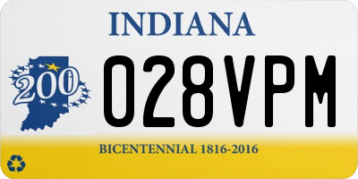 IN license plate 028VPM