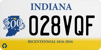 IN license plate 028VQF