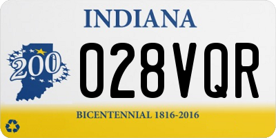 IN license plate 028VQR