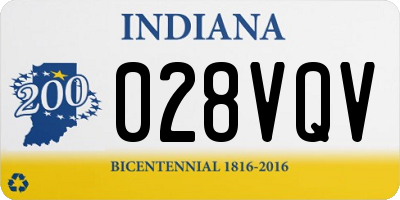 IN license plate 028VQV