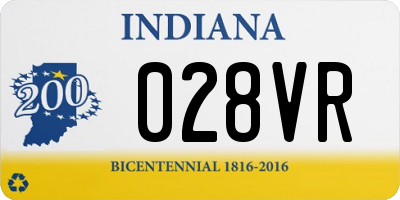 IN license plate 028VR