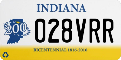IN license plate 028VRR