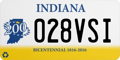 IN license plate 028VSI