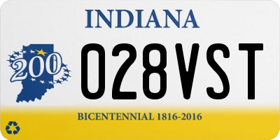IN license plate 028VST