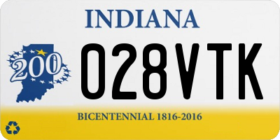 IN license plate 028VTK