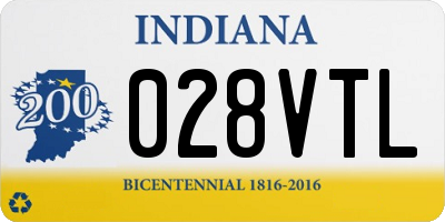 IN license plate 028VTL