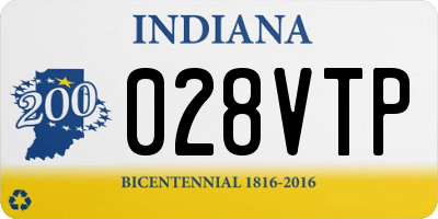IN license plate 028VTP