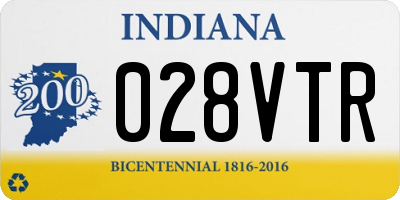 IN license plate 028VTR