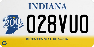 IN license plate 028VUO